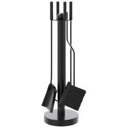 Ensemble d'ustensiles de cheminée 5 pièces 18 x 56 cm Acier 516693516693