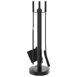 Ensemble d'ustensiles de cheminée 5 pièces 18 x 56 cm Acier 516693516693