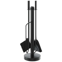 Ensemble d'ustensiles de cheminée 5 pièces 18 x 56 cm Acier 516693516693