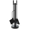 Ensemble d'ustensiles de cheminée 5 pièces 18 x 56 cm Acier 516693516693