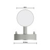Appliques murales d’extérieur 2 pcs avec détecteur de mouvement acier inoxydable 516695516695