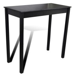 Set de 1 table de bar et 4 tabourets noir 516698516698