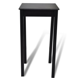 Set de 1 table de bar et 2 tabourets noir 516704516704