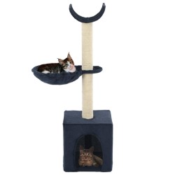 Arbre à chat avec griffoirs en sisal 105 cm Bleu 516711516711