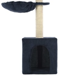 Arbre à chat avec griffoirs en sisal 105 cm Bleu 516711516711