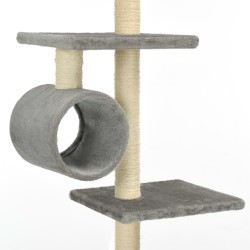 Arbre à chat avec griffoirs en sisal 260 cm Gris 516720516720