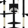 Arbre à chat avec griffoirs en sisal 203 cm noir et blanc 516730516730