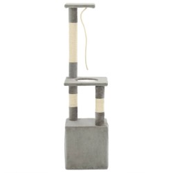 Arbre à chat avec griffoirs en sisal 109 cm Gris 516732516732