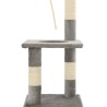Arbre à chat avec griffoirs en sisal 109 cm Gris 516732516732