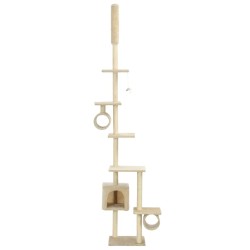 Arbre à chat avec griffoirs en sisal 260 cm Beige 516738516738