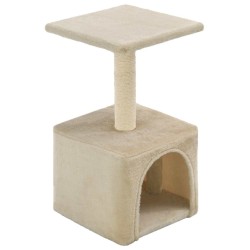 Arbre à chat avec griffoirs en sisal 55 cm Beige 516739516739