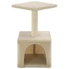 Arbre à chat avec griffoirs en sisal 55 cm Beige 516739516739