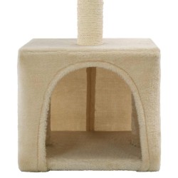 Arbre à chat avec griffoirs en sisal 55 cm Beige 516739516739