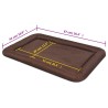Matelas pour chiens Taille L Marron 516742516742