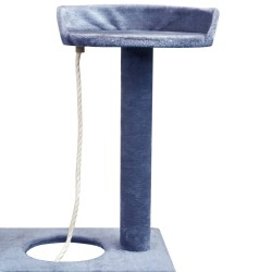 Arbre à chat avec griffoirs en sisal 150 cm Bleu foncé 516743516743