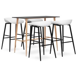 Ensemble de bar 5 pcs Noir et blanc 516752516752