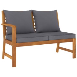 Salon de jardin 4 pcs avec coussin Bois d'acacia solide 516755516755