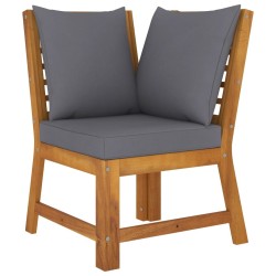 Salon de jardin 4 pcs avec coussin Bois d'acacia solide 516755516755