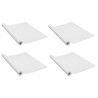 Films autoadhésifs pour portes 4 pcs Bois blanc 210x90 cm PVC 516762516762