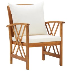 Salon de jardin 4 pcs avec coussins Bois d'acacia solide 516771516771