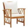 Salon de jardin 4 pcs avec coussins Bois d'acacia solide 516771516771
