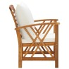 Salon de jardin 4 pcs avec coussins Bois d'acacia solide 516771516771