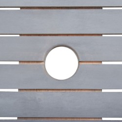 Ensemble à manger de jardin 7 pcs Bois d'acacia massif Gris 516779516779