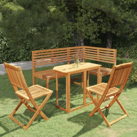 Ensemble de bistro 4 pcs Bois d'acacia solide 516781516781
