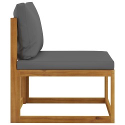 Salon de jardin 4 pcs avec coussin Bois d'acacia solide 516784516784