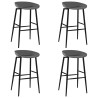Ensemble de bar 5 pcs Noir et gris 516789516789