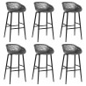 Ensemble de bar 7 pcs Noir et gris 516791516791