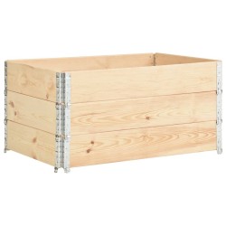 Jardinières surélevées 3 pcs 80x120 cm Bois de pin solide 516799516799