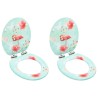 Sièges WC et couvercle à fermeture en douceur 2 pcs MDF Flamant 516805516805