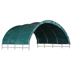 Tente pour bétail PVC 3,7x3,7 m Vert 516806516806