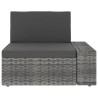 Salon de jardin 5 pcs Résine tressée Gris 516809516809