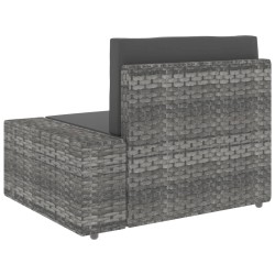 Salon de jardin 5 pcs Résine tressée Gris 516809516809
