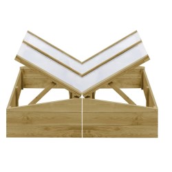 Serres 2 pcs Bois de pin imprégné 100x50x35 cm 516842516842