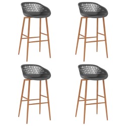 Ensemble de bar 5 pcs Noir et gris 516845516845