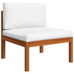 Canapé de jardin 3 places avec coussin en bois d'acacia et corde 516850516850