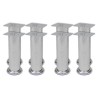 Pieds ronds de canapé 8 pcs Chrome 180 mm 516856516856