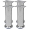 Pieds ronds de canapé 8 pcs Chrome 180 mm 516856516856
