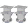 Pieds ronds de canapé 8 pcs Chrome 60 mm 516863516863