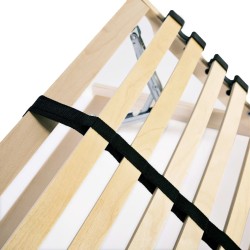 Sommiers à lattes sans matelas 2 pcs avec 28 lattes 80x200 cm 516867516867