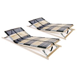 Sommiers à lattes sans matelas 2 pcs avec 42 lattes 80x200 cm 516869516869