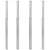 Pieds de table télescopiques 4 pcs Acier inoxydable 710 mm-1100 mm 516871516871