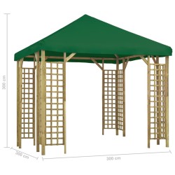 Belvédère 3x3 m Vert 516885516885