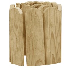 Rouleaux de bordure 3 pcs 120 cm bois de pin imprégné 516887516887
