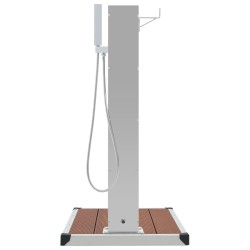 Douche d'extérieur avec receveur de douche WPC Acier inoxydable 516902516902