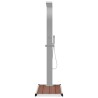 Douche d'extérieur avec receveur de douche WPC Acier inoxydable 516903516903