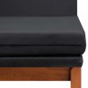 Chaises longues lot de 2 et table résine tressée bois d'acacia 516921516921